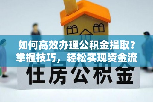 茂林如何高效办理公积金提取？掌握技巧，轻松实现资金流动